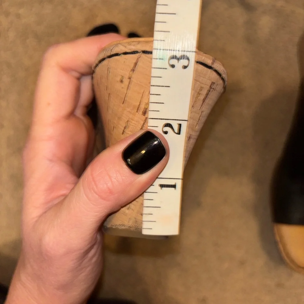 Born Black Leather Open-Toe Slide Sandals